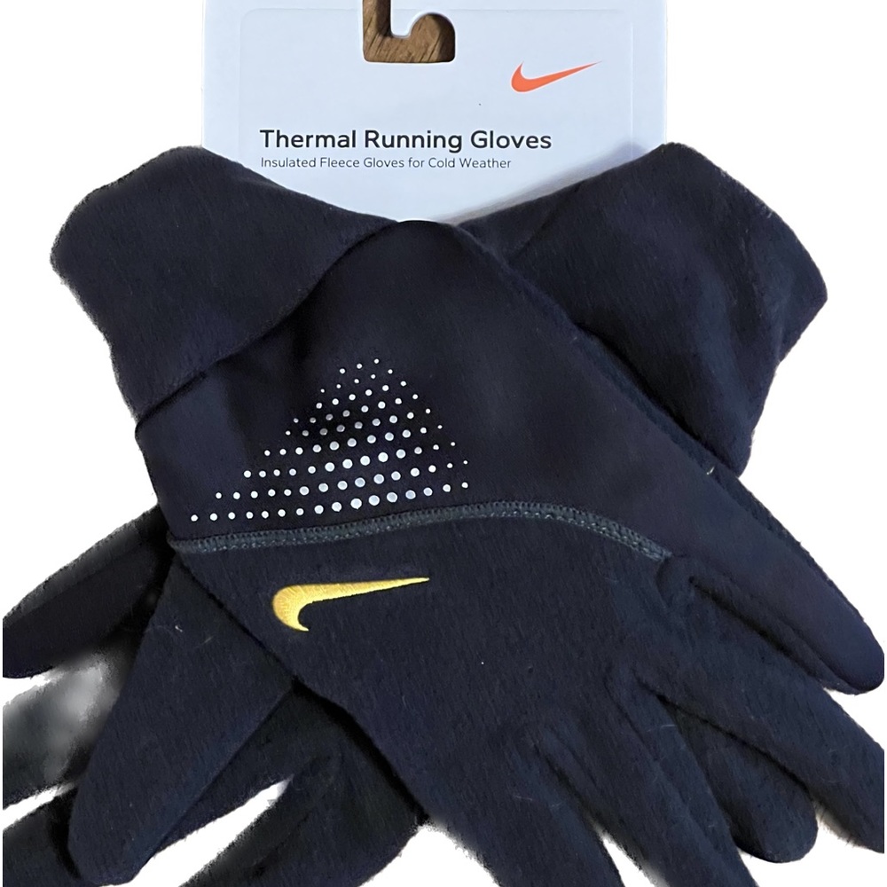 Nike Thermal Running Gloves Unisex w/key pocket and reflective pattern